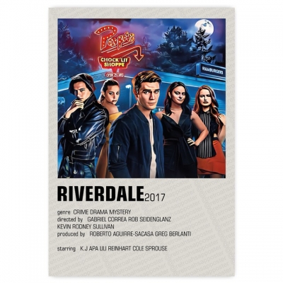 Riverdale - ahşap retro poster